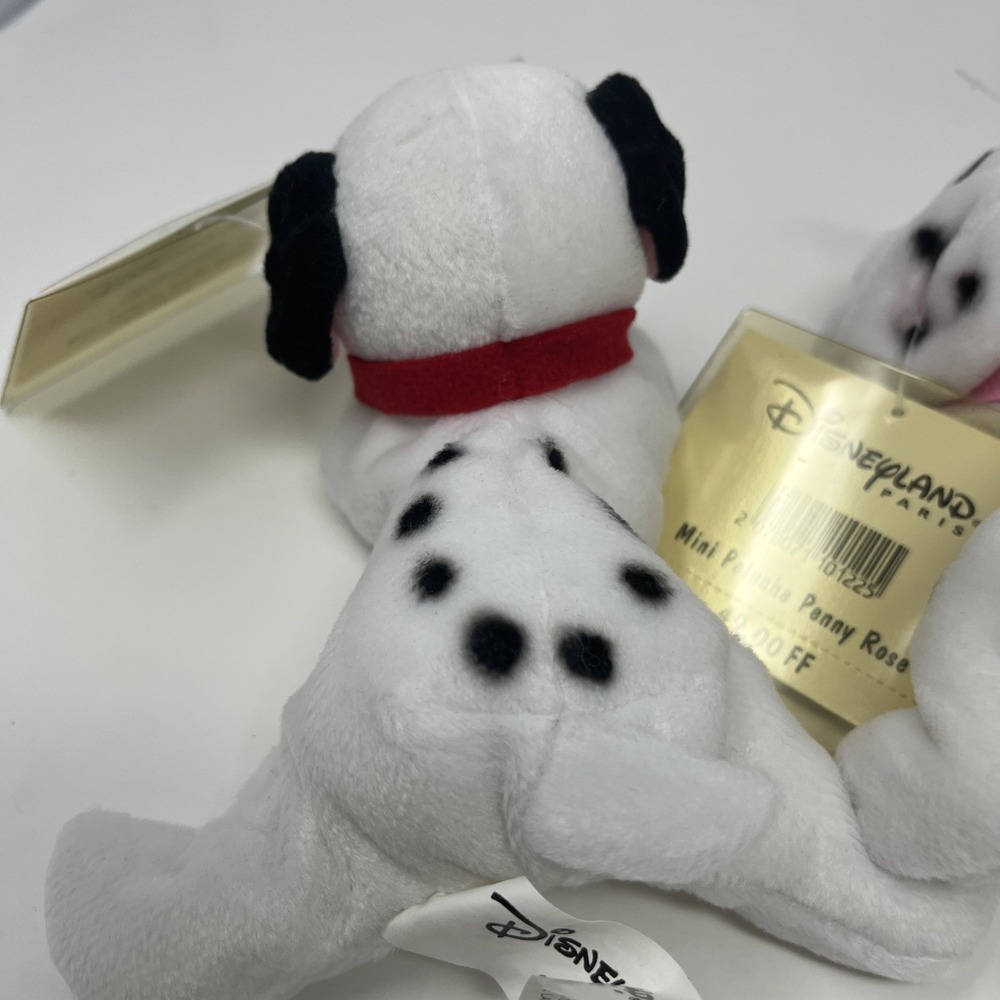 Disneyland Paris Mini Peluche Patch Lucky Penny Vert 101 Dalmatian's Plush Lot 3 - Picture 10 of 12